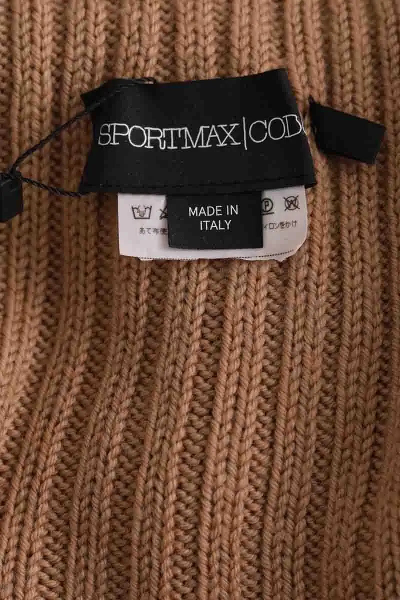 Pull Sportmax Camel en Laine