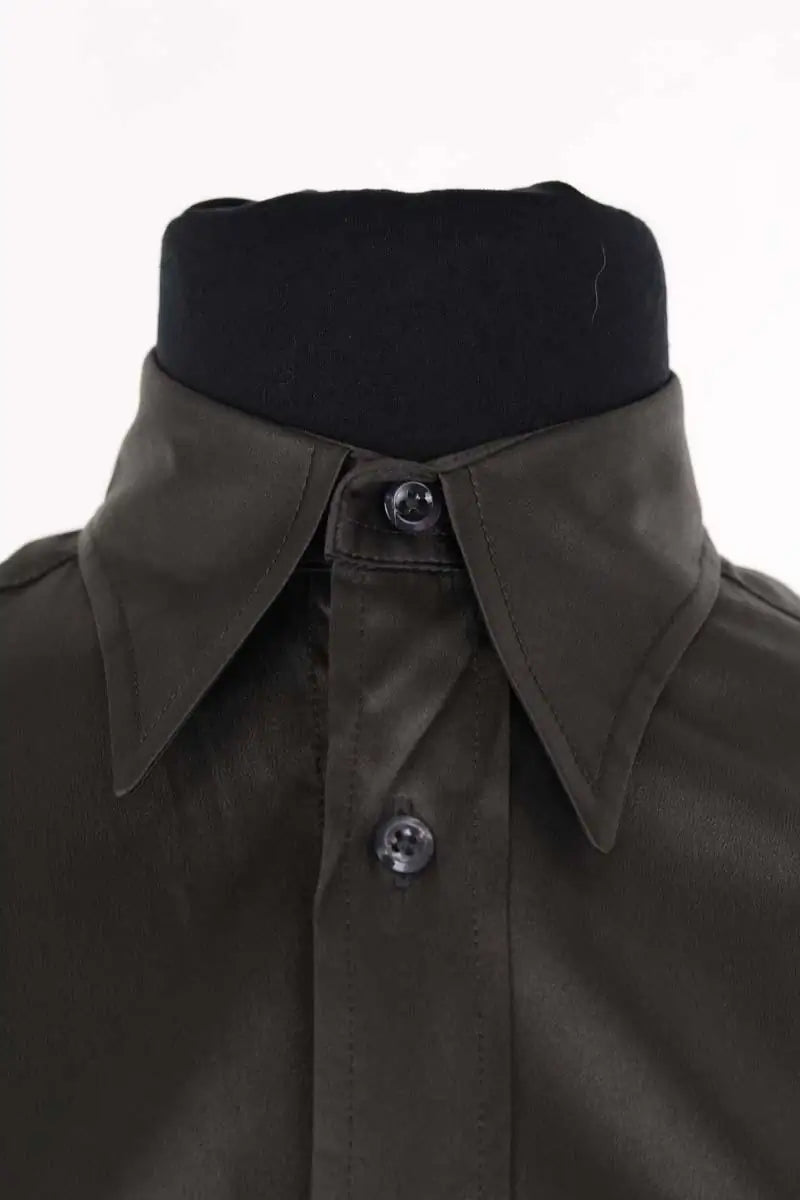 Chemise Ralph Lauren Kaki en Soie