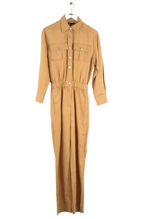 Combinaison Maje  {"state":"generated","value":"Camel","isStale":false} en Viscose, taille XS - Seconde Main