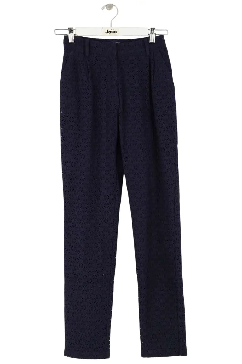 Pantalon droit Manoush Bleu en Coton, taille XS - Seconde Main