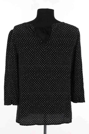 Blouse Sézane Noir en Soie