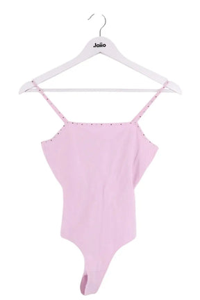 Body Sandro Rose en Synthétique, taille S - Seconde Main