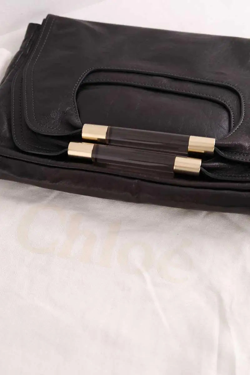 Pochette Chloé Noir en Cuir