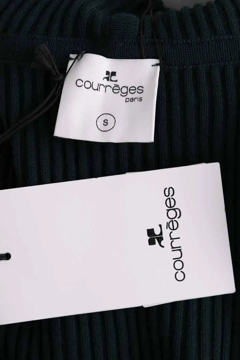 Pull Courrèges Vert en Viscose