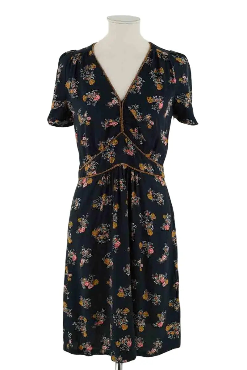 Robe Sessun Marine en Viscose, taille M - Seconde Main