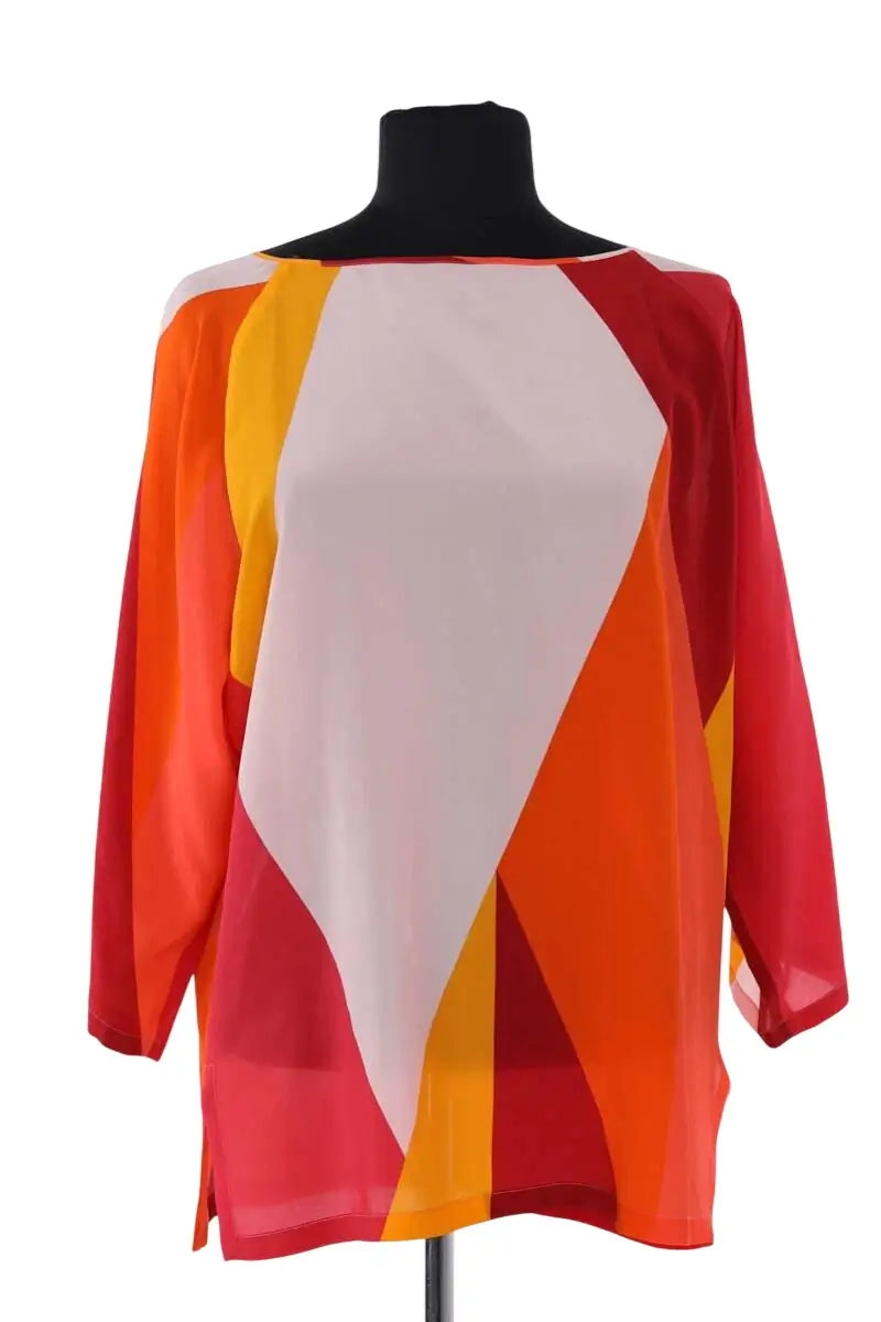 Blouse Max Mara Orange en Synthétique, taille L - Seconde Main