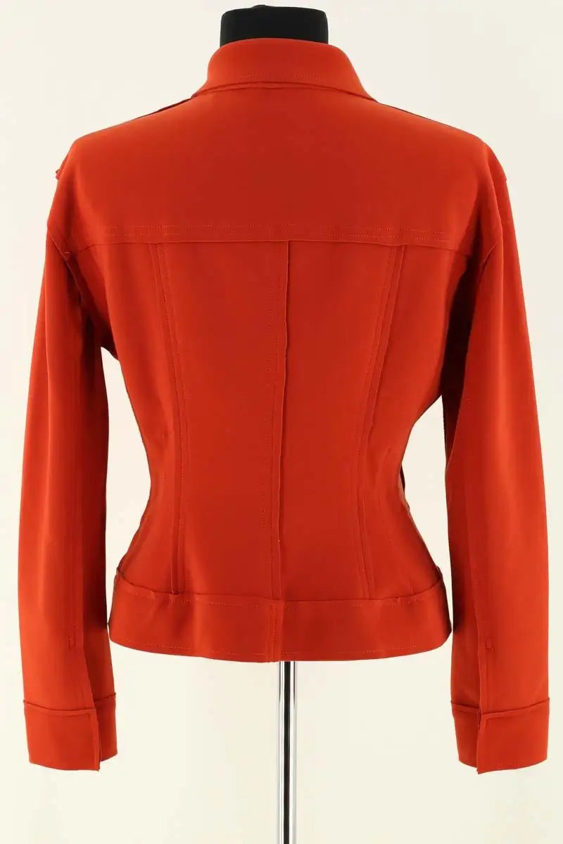 Gilet Norma Kamali Orange en Synthétique