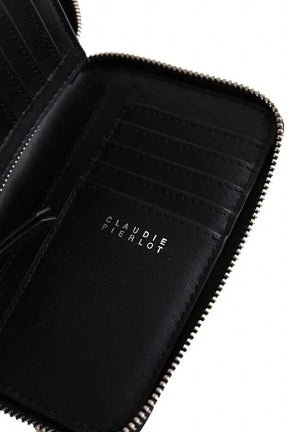 Portefeuille Claudie Pierlot Noir en Cuir