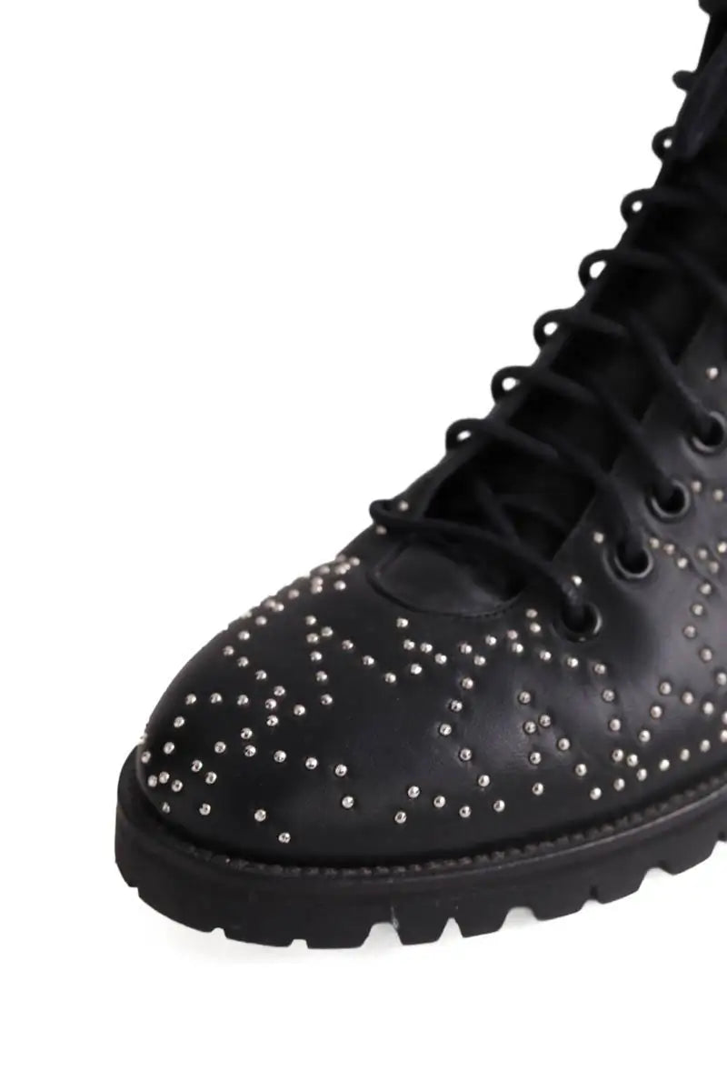 Boots à lacets Jimmy Choo Noir en Cuir