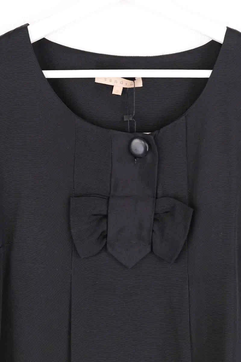 Robe Sandro Noir en Viscose