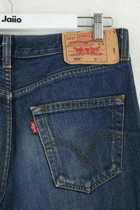 Jean droit Levi's 501 Bleu en Coton
