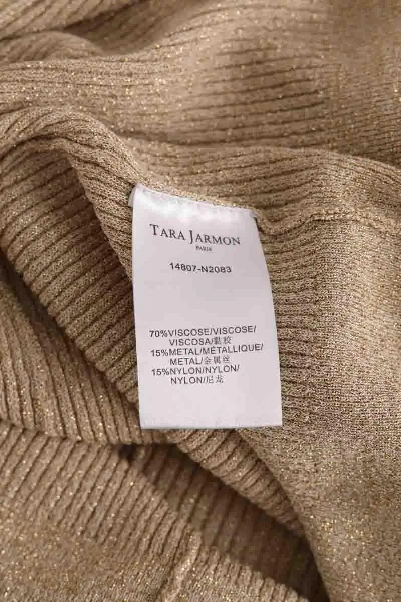 Top Tara Jarmon Doré en Viscose