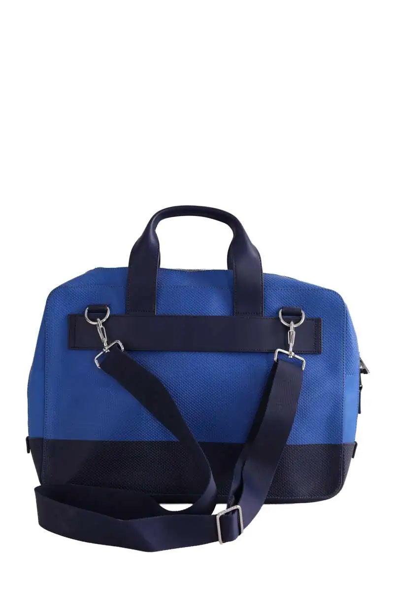 Cartable Lacoste Bleu en Cuir