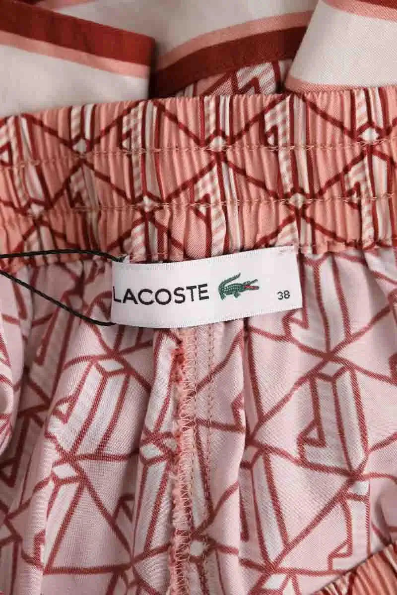 Short Lacoste Rouge en Viscose