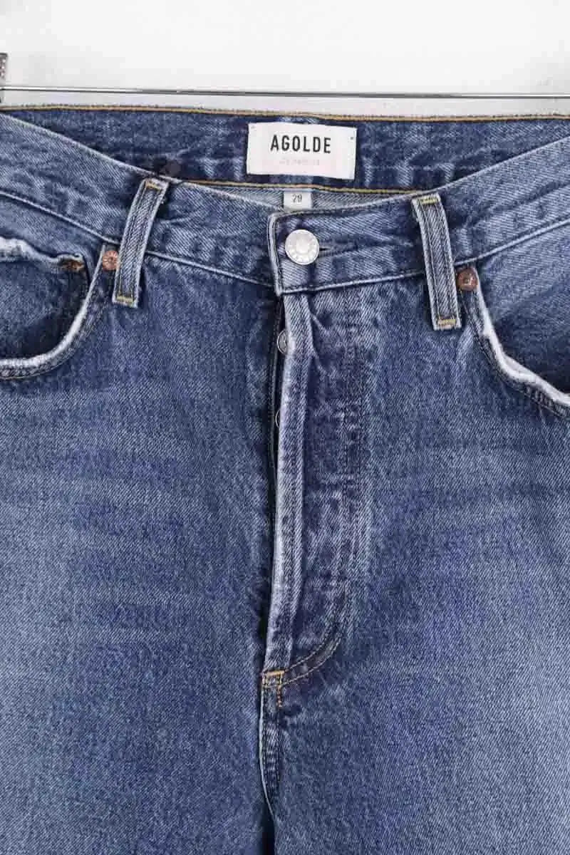 Jean droit Agolde Bleu en Coton