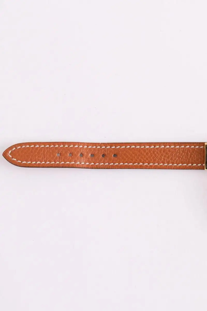 Montre Hermès Kelly Camel en Plaqué or