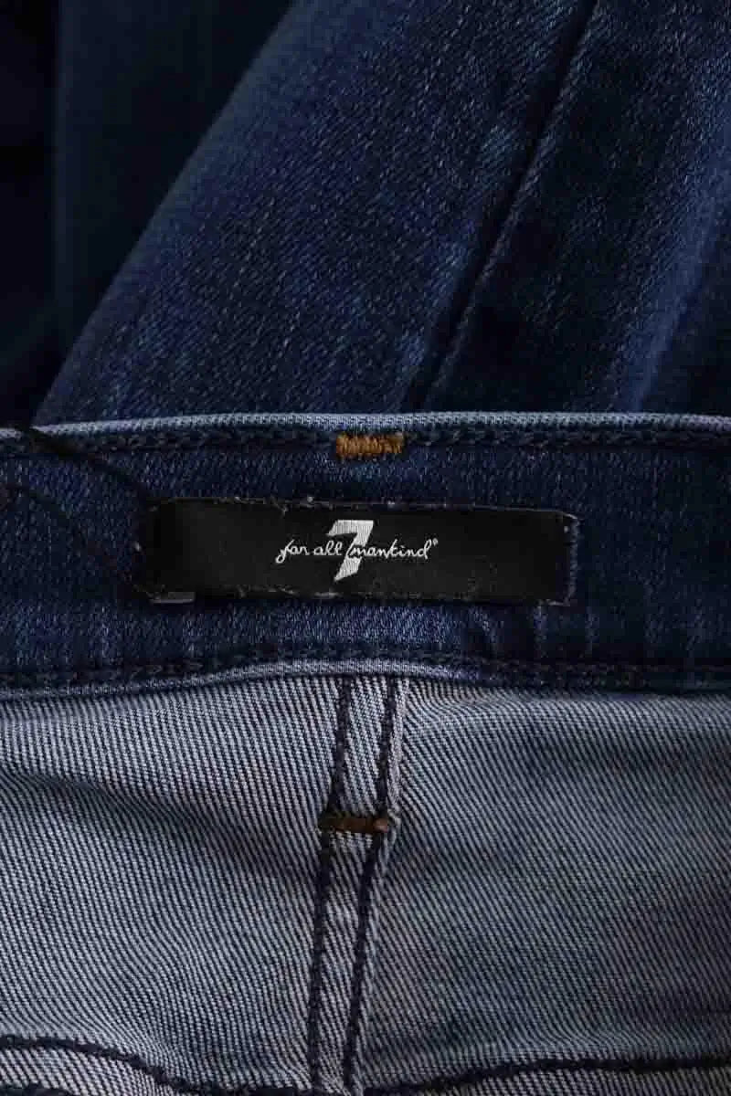 Jean slim 7 For All Mankind Bleu en Coton