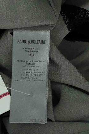 Top sans manche Zadig & Voltaire Gris en Soie