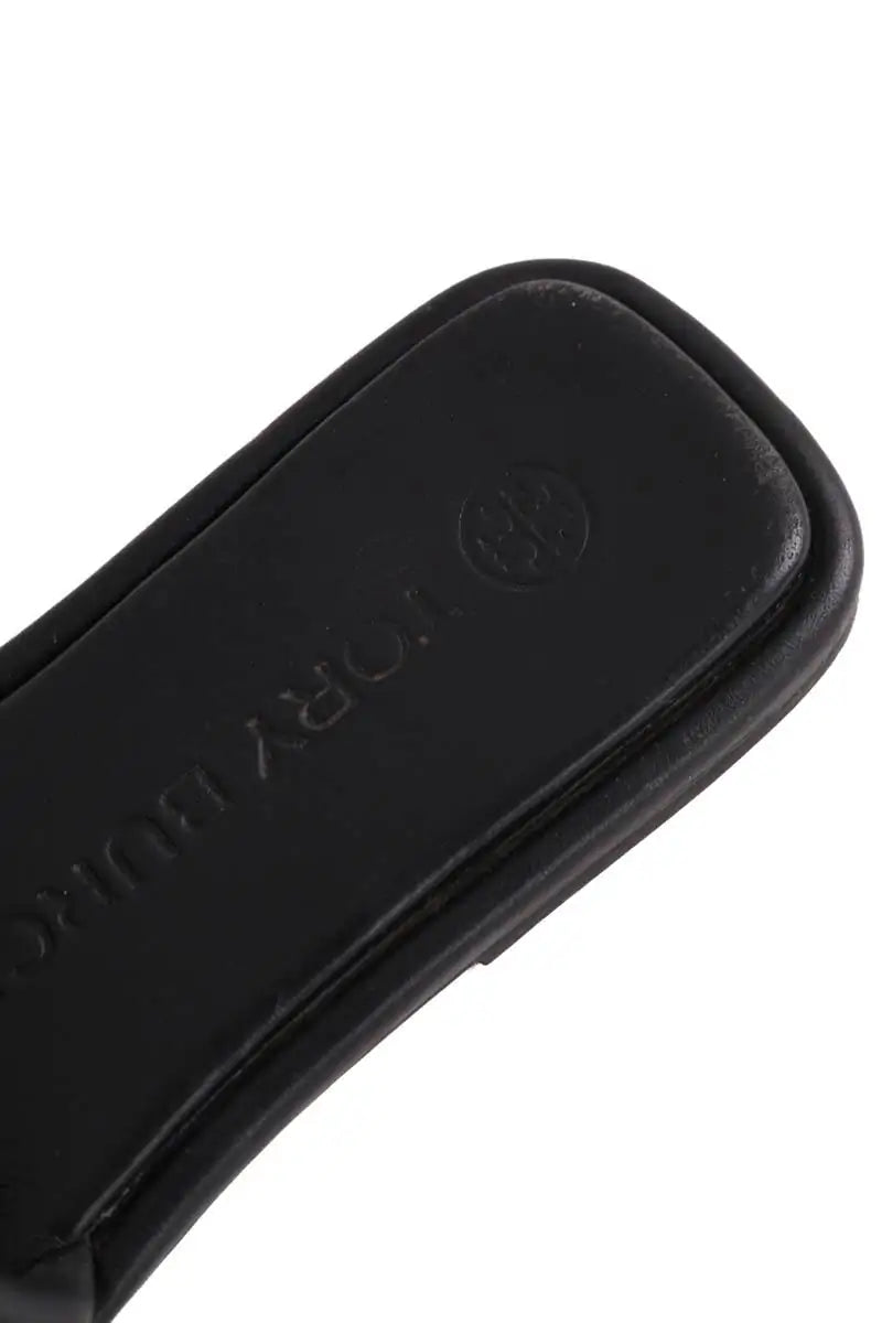Mules Tory Burch Noir en Cuir