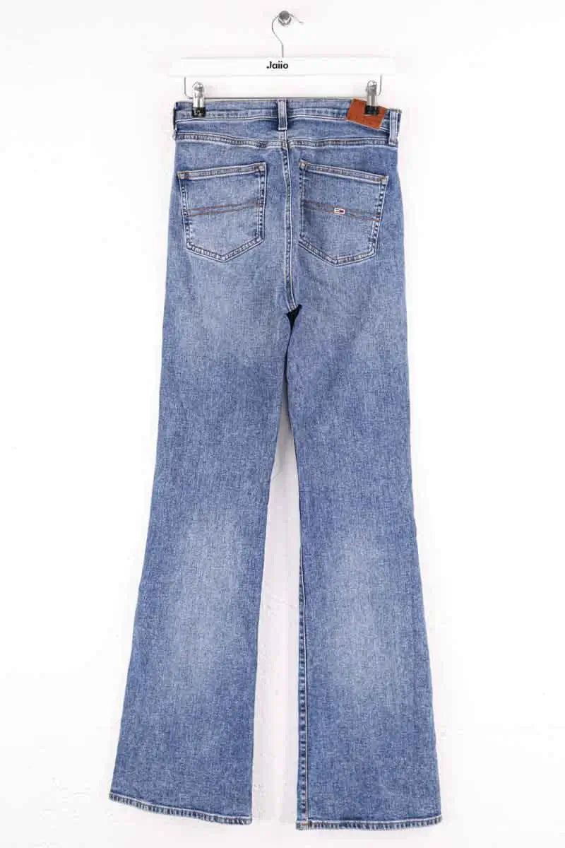 Jean droit Tommy Hilfiger Bleu en Coton