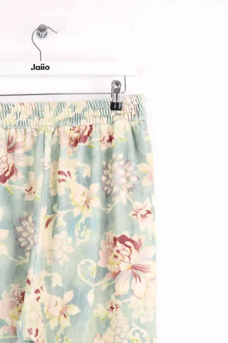 Pantalon droit Mes Demoiselles Vert en Coton