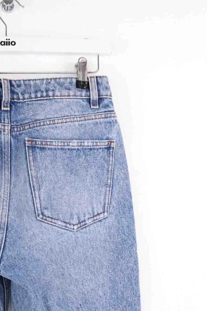 Jean droit Iro Bleu en Coton
