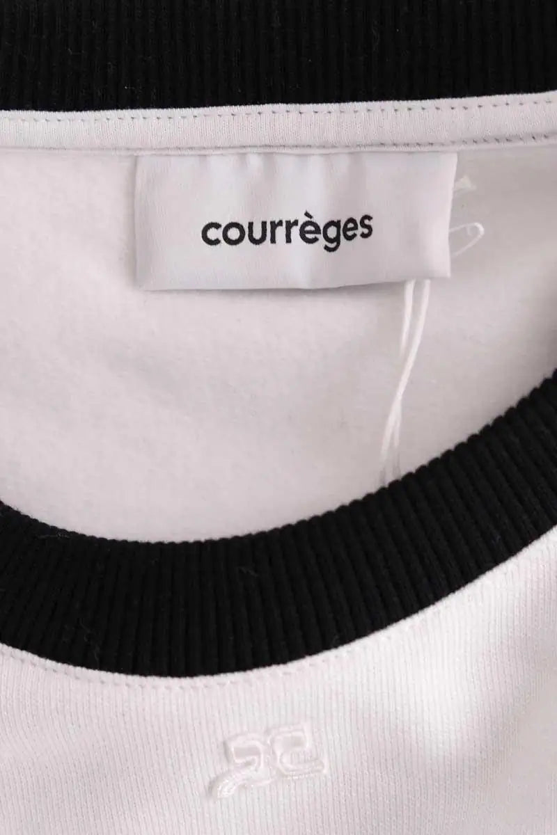Sweatshirt Courrèges Blanc en Coton
