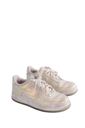 Baskets Nike Argent en Cuir