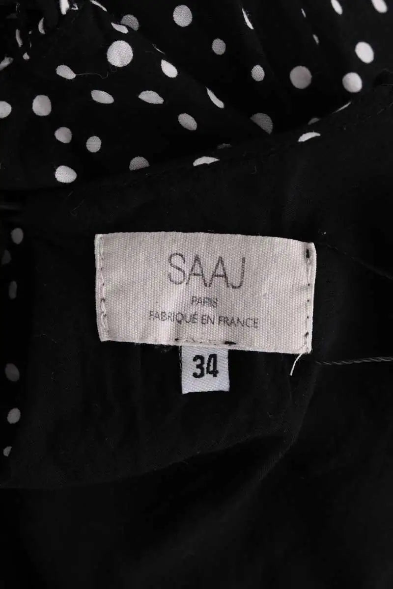Robe Saaj Noir en Viscose