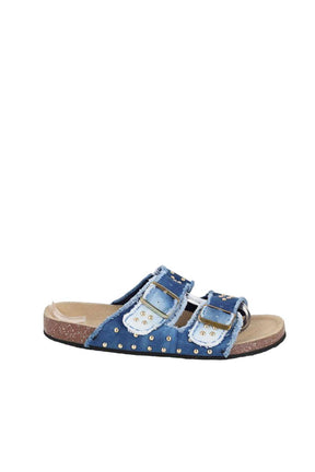 Mules Claris Virot  Bleu