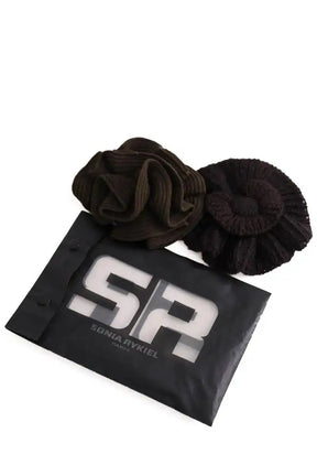 Lot de broche Sonia Rykiel Marron en Tissu