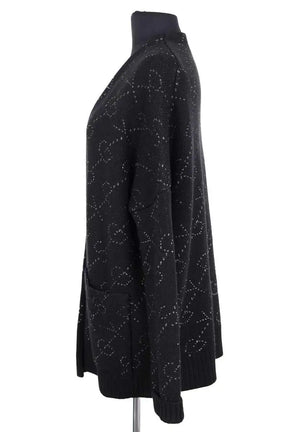 Gilet Maje Noir en Laine