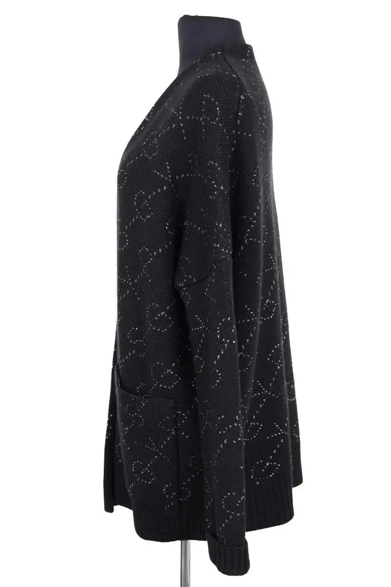 Gilet Maje Noir en Laine