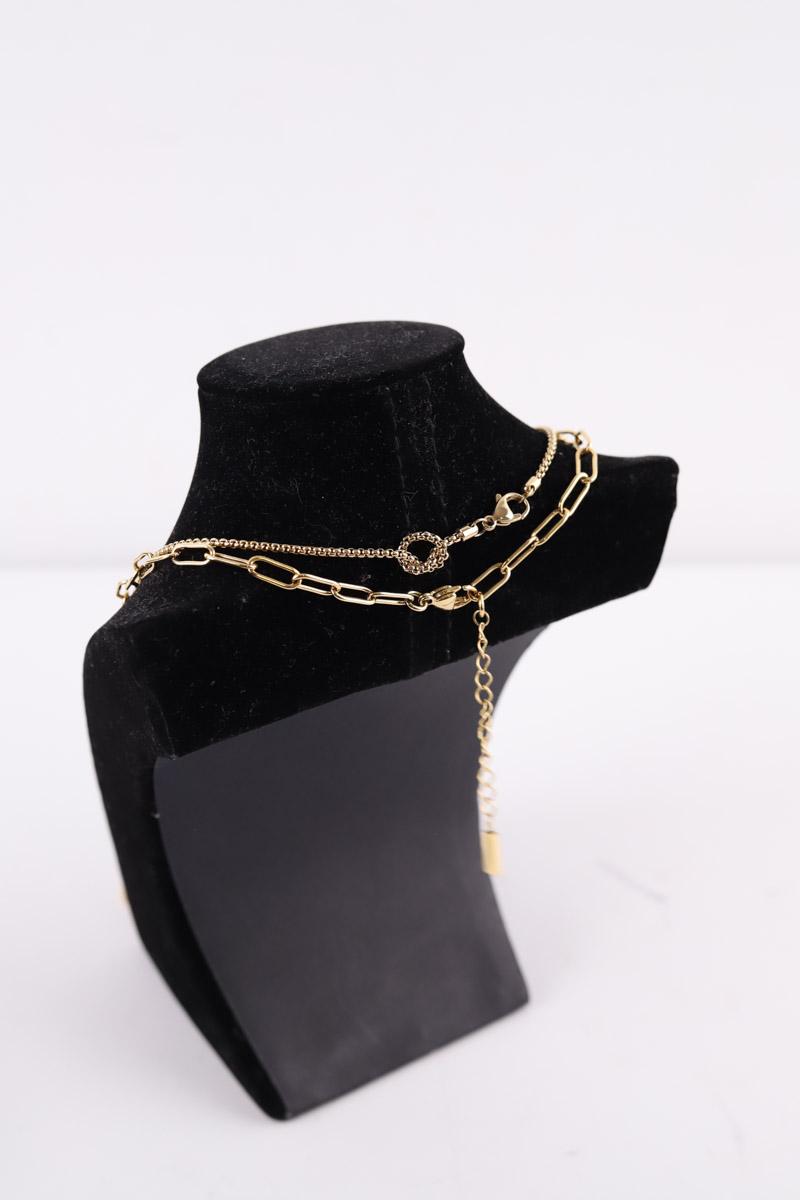 Lot colliers Lacoste  Doré