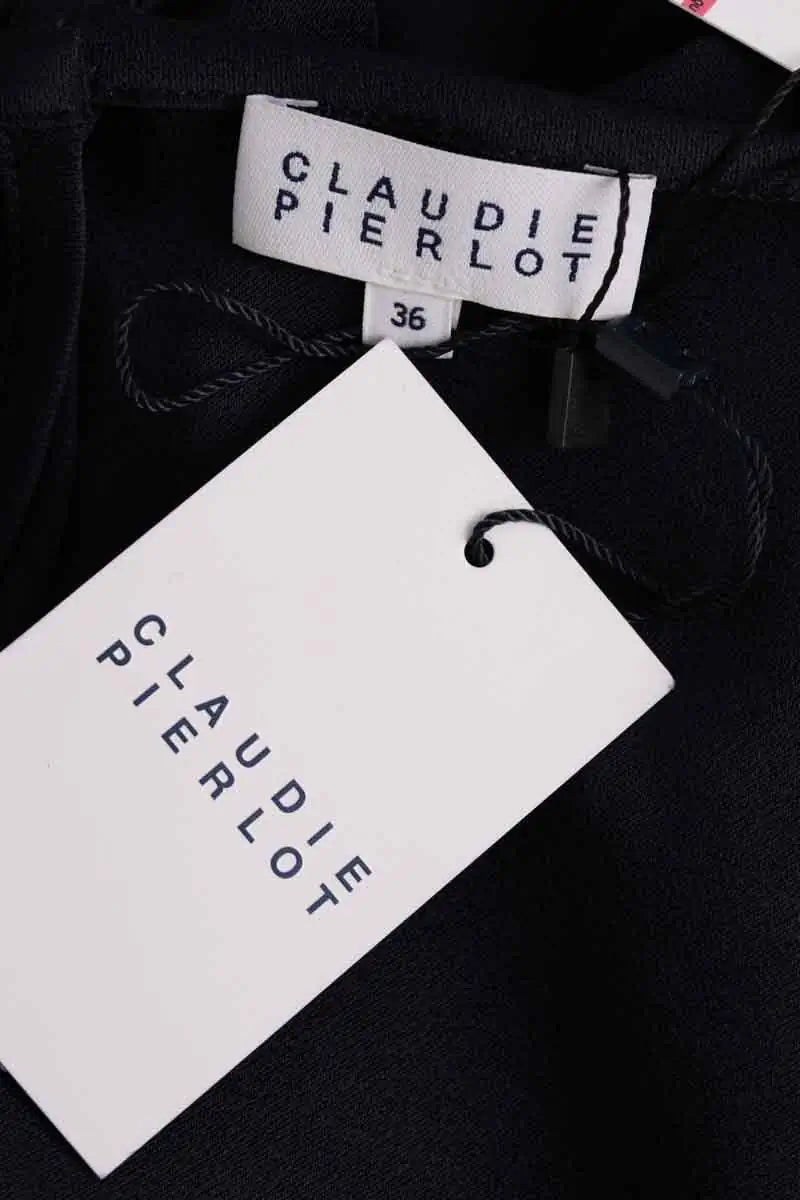 Robe Claudie Pierlot Marine en Viscose