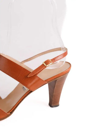 Sandales Celine Camel en Cuir