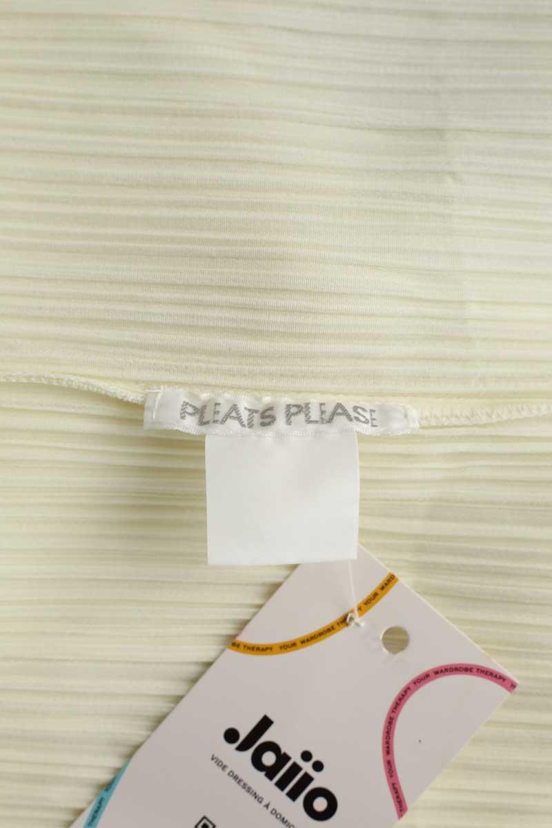 Top Pleats Please  Blanc