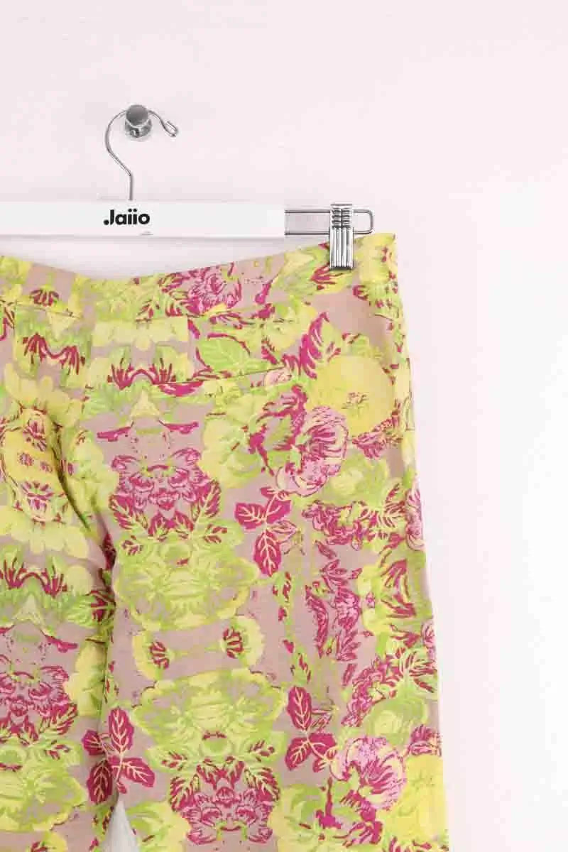 Pantalon droit Maje Jaune en Coton