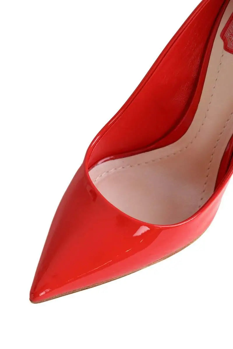 Talons Dior Rouge en Cuir verni
