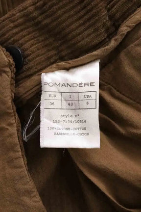 Pantalon Pomandère Kaki en Coton