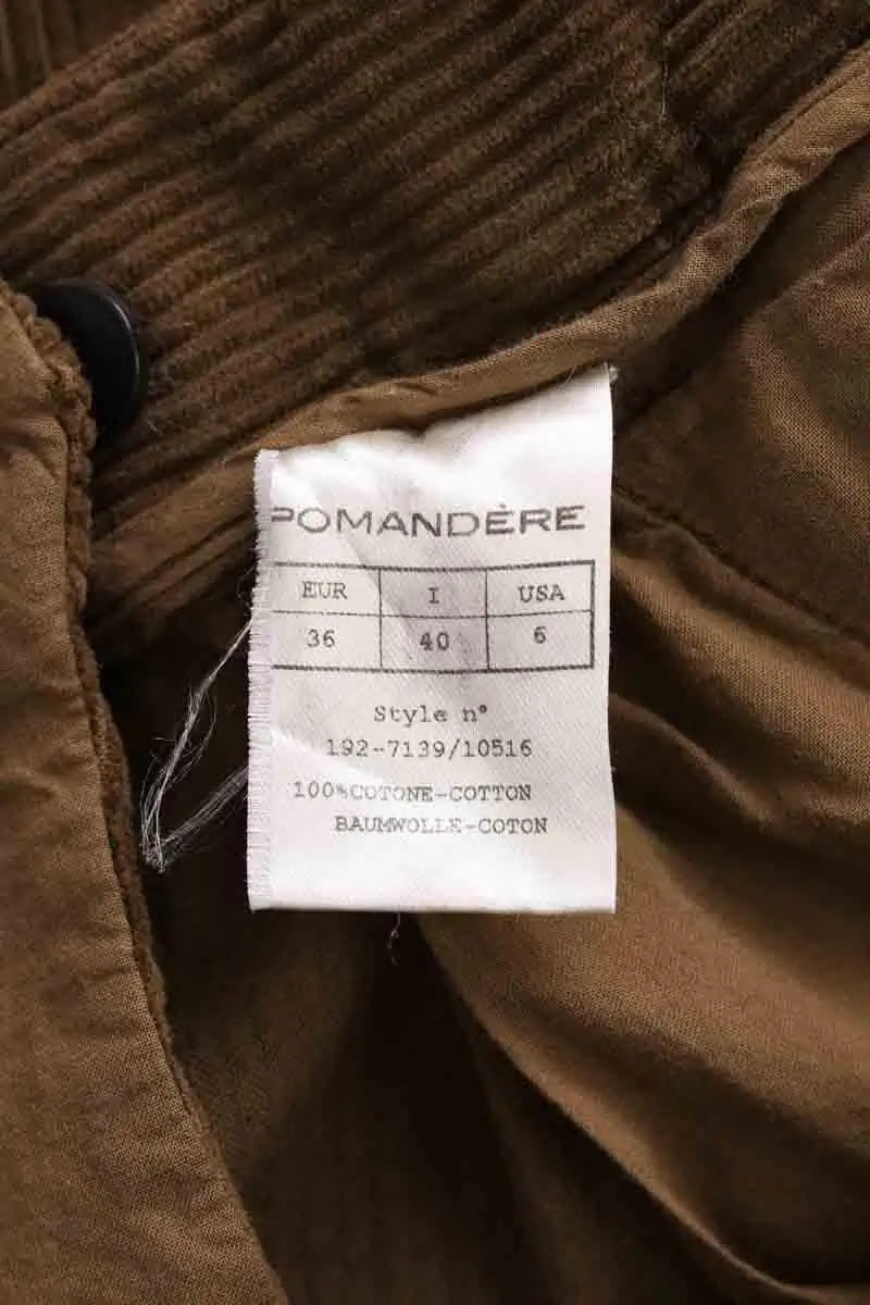 Pantalon Pomandère Kaki en Coton