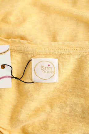 T-shirt Des Petits Hauts  Jaune