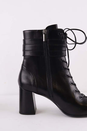 Bottes à lacets Maison Ernest  Noir