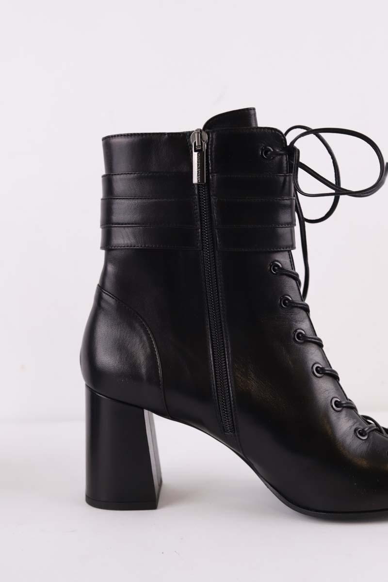 Bottes à lacets Maison Ernest  Noir