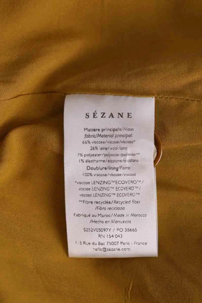 Veston Sézane Kaki en Viscose