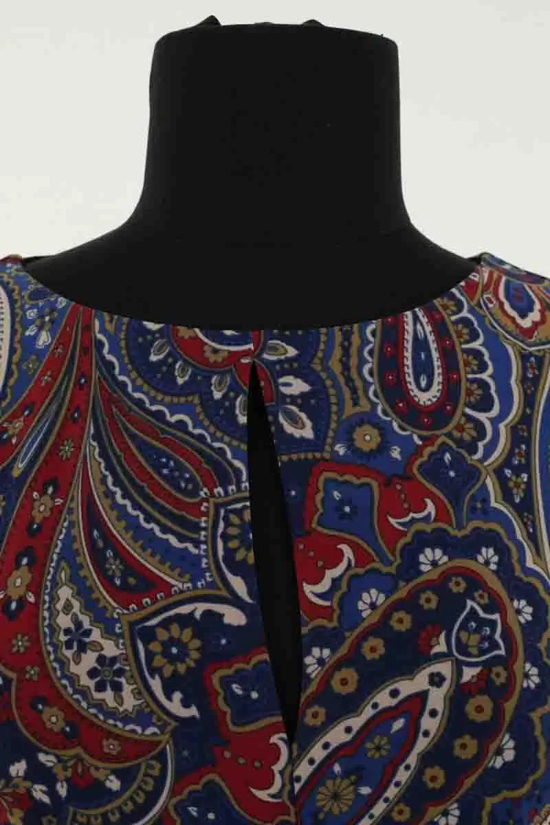 Robe Ralph Lauren Marine en Viscose