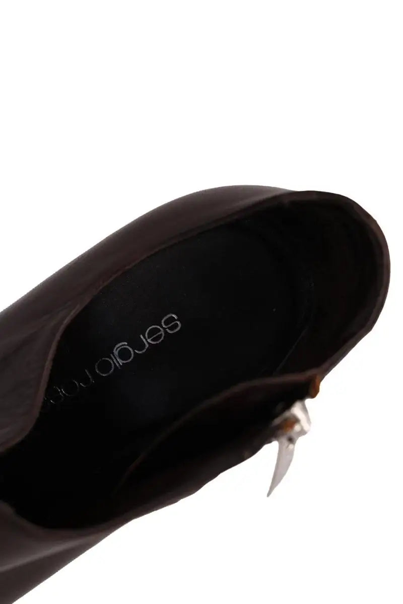 Boots Sergio Rossi Marron en Cuir