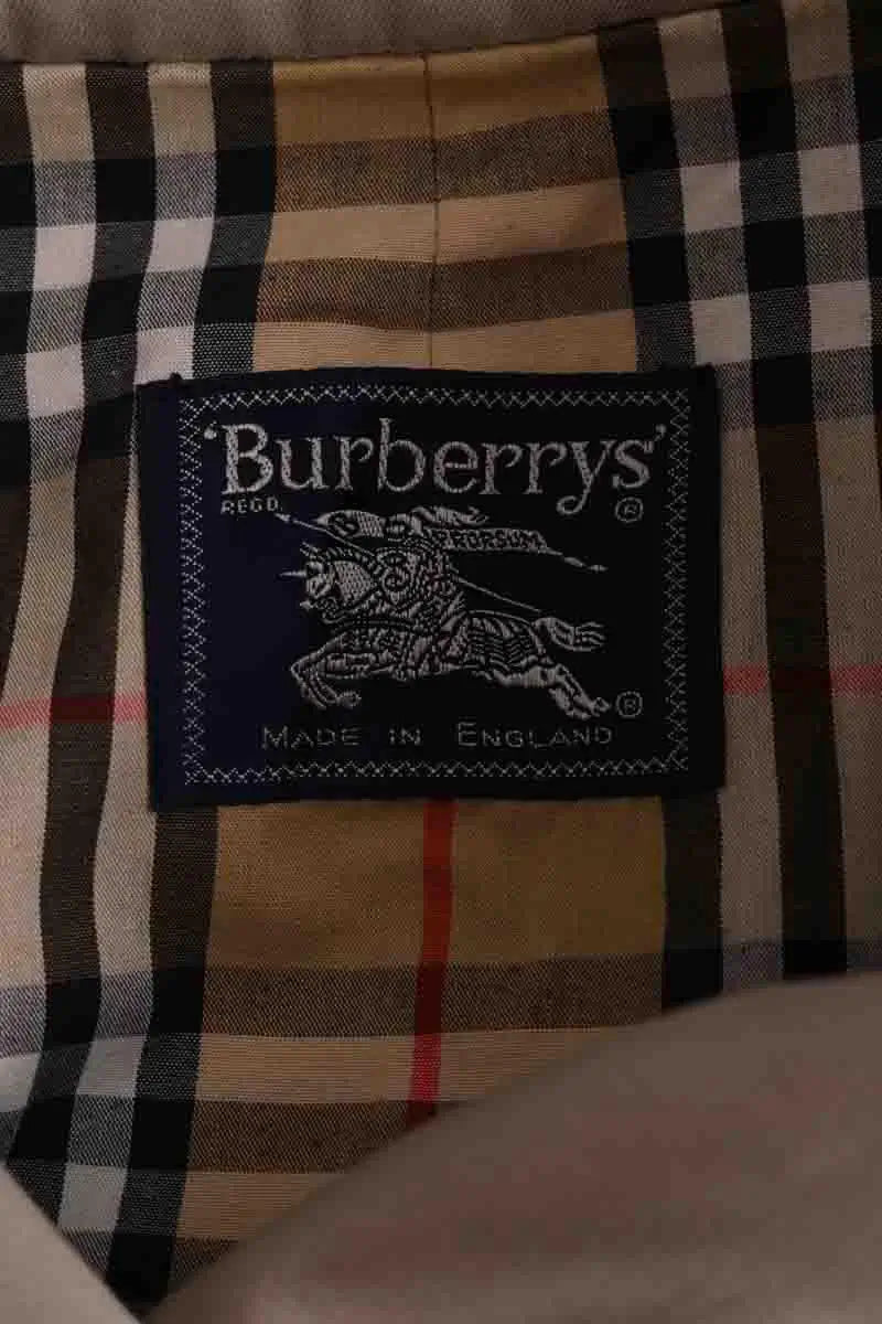 Trench-coat Burberry Beige en Synthétique