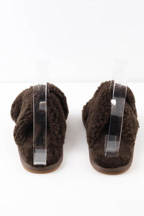 Mules Yves Salomon  Marron