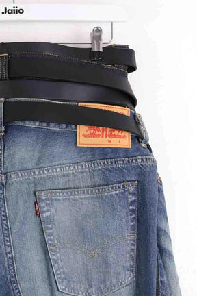 Jean large Comme Des Garçons Bleu en Coton